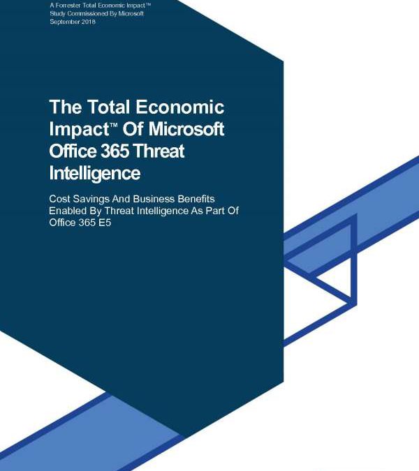 The total economic impact of Microsoft Office 365 threat intelligence